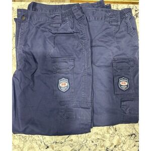 2 Pairs Bocomal FR Field Pants Men's 42x30 2112 Cat 2 Cargo Pockets Work Navy